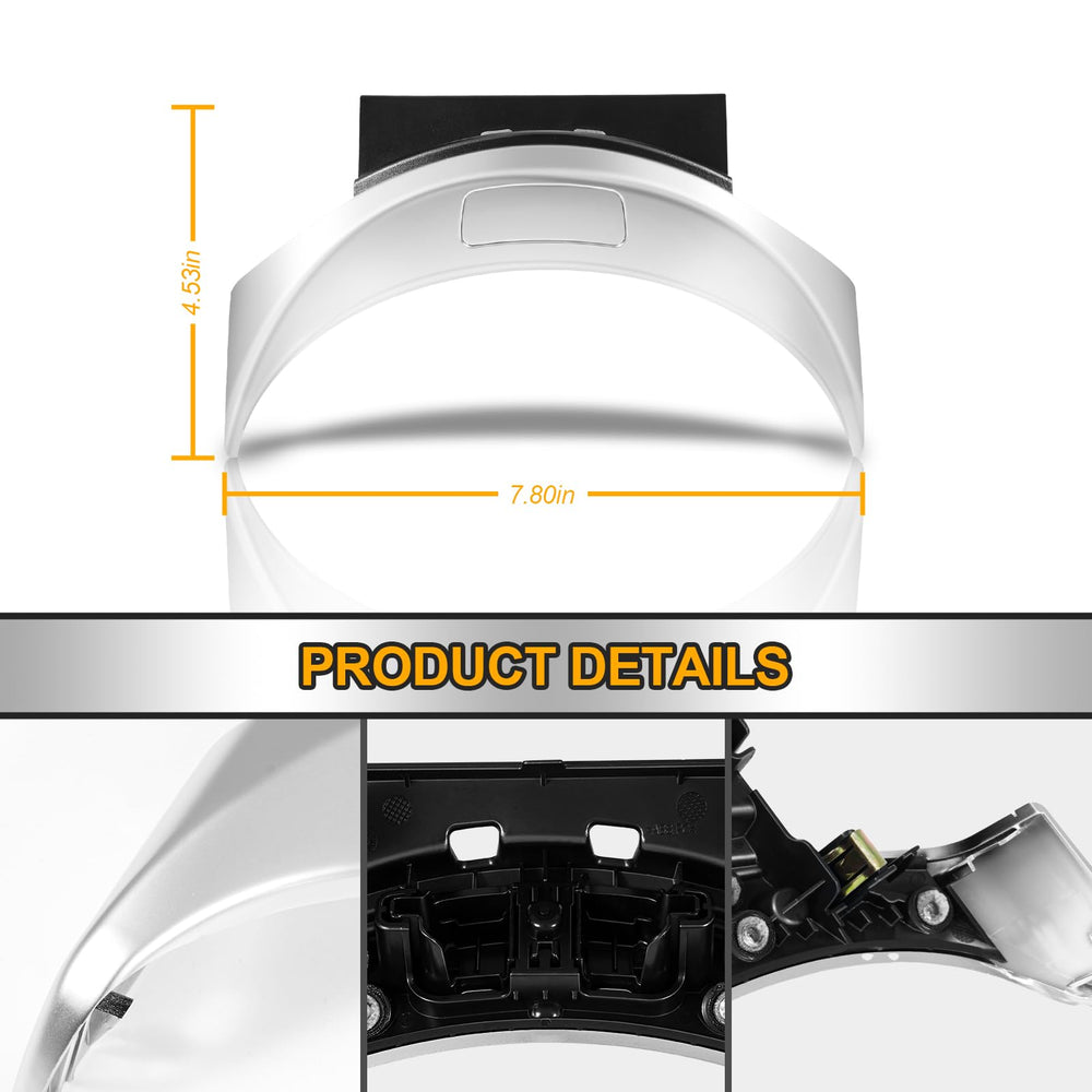 AUTOBABA size comparison next to ruler showing accurate OEM dimensions