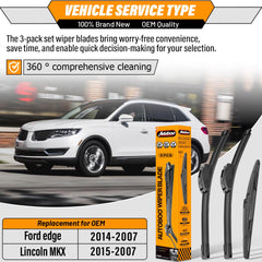 AUTOBOO close-up of rubber wiping edge showing smooth streak-free performance
