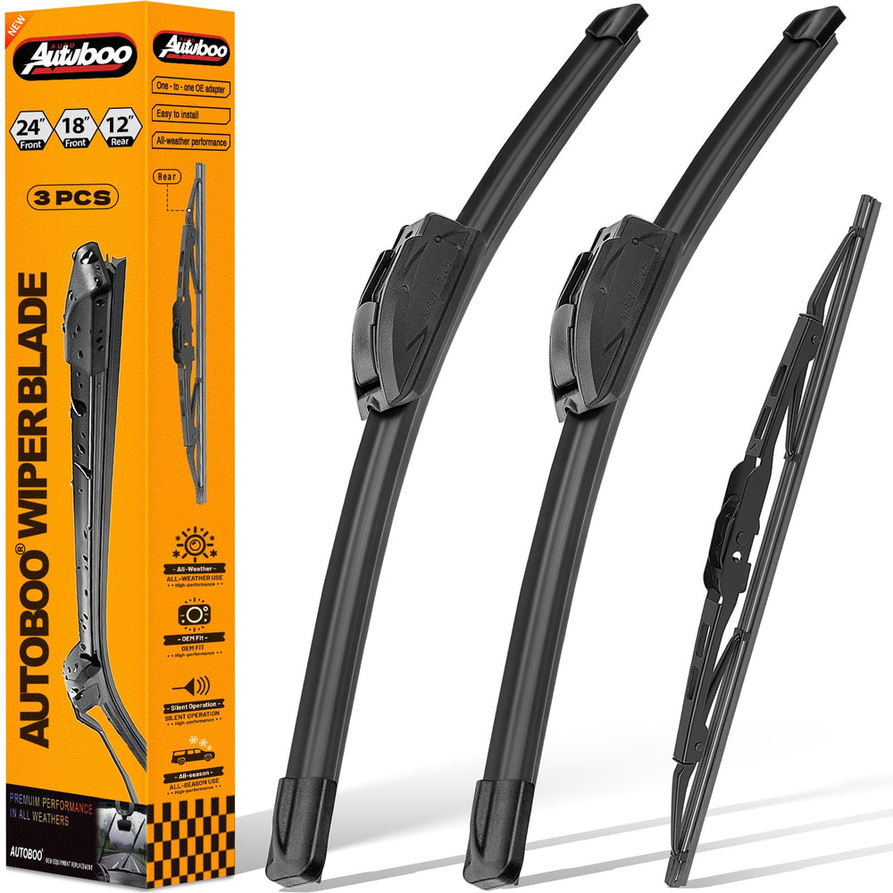 AUTOBOO front packaging showing replacement set and OEM fit