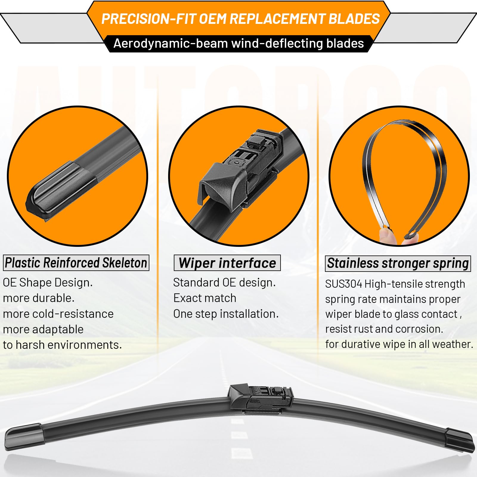 AUTOBOO rear blade mounted on CX‑9 rear window for clear rear view