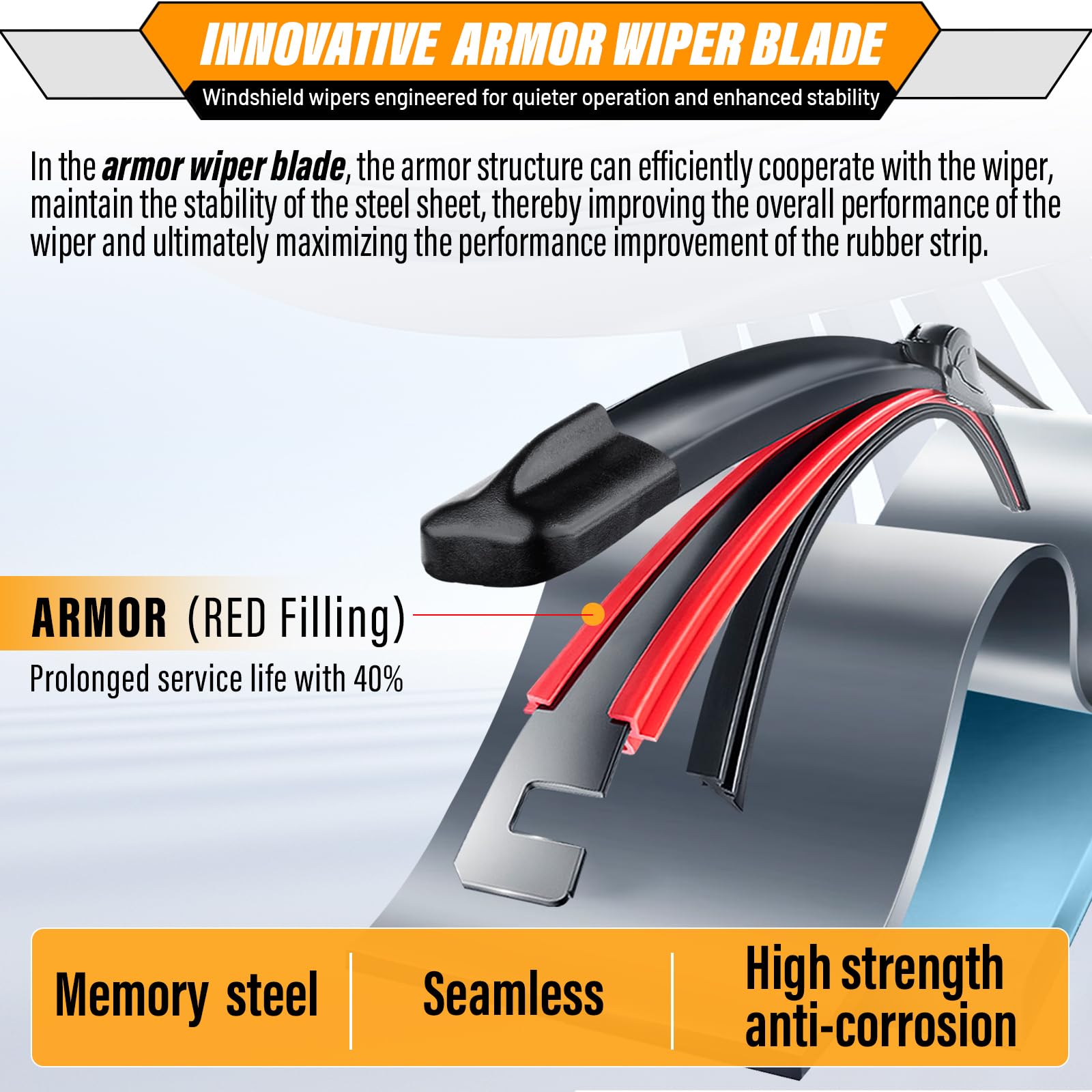 AUTOBOO front blades installed on Dodge Journey improving visibility