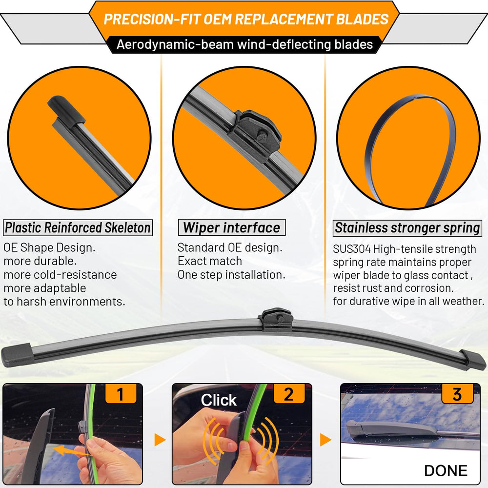 AUTOBOO installed 20-inch passenger blade ensuring even contact
