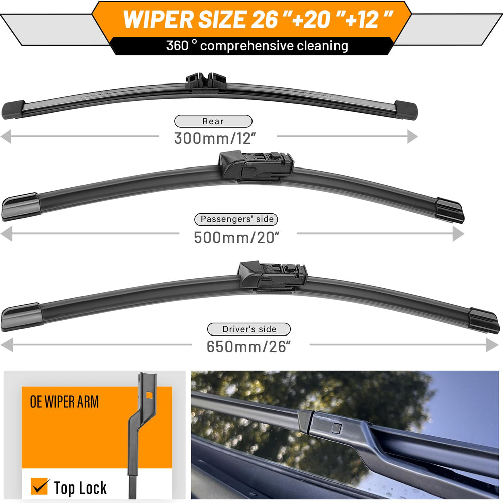 AUTOBOO 20-inch passenger blade detail highlighting durable build and quiet operation