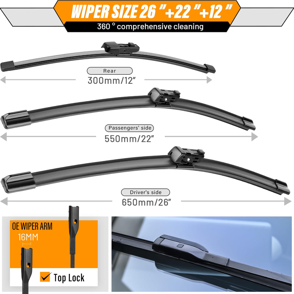 AUTOBOO 22-inch right front blade full-length view demonstrating correct fit and coverage