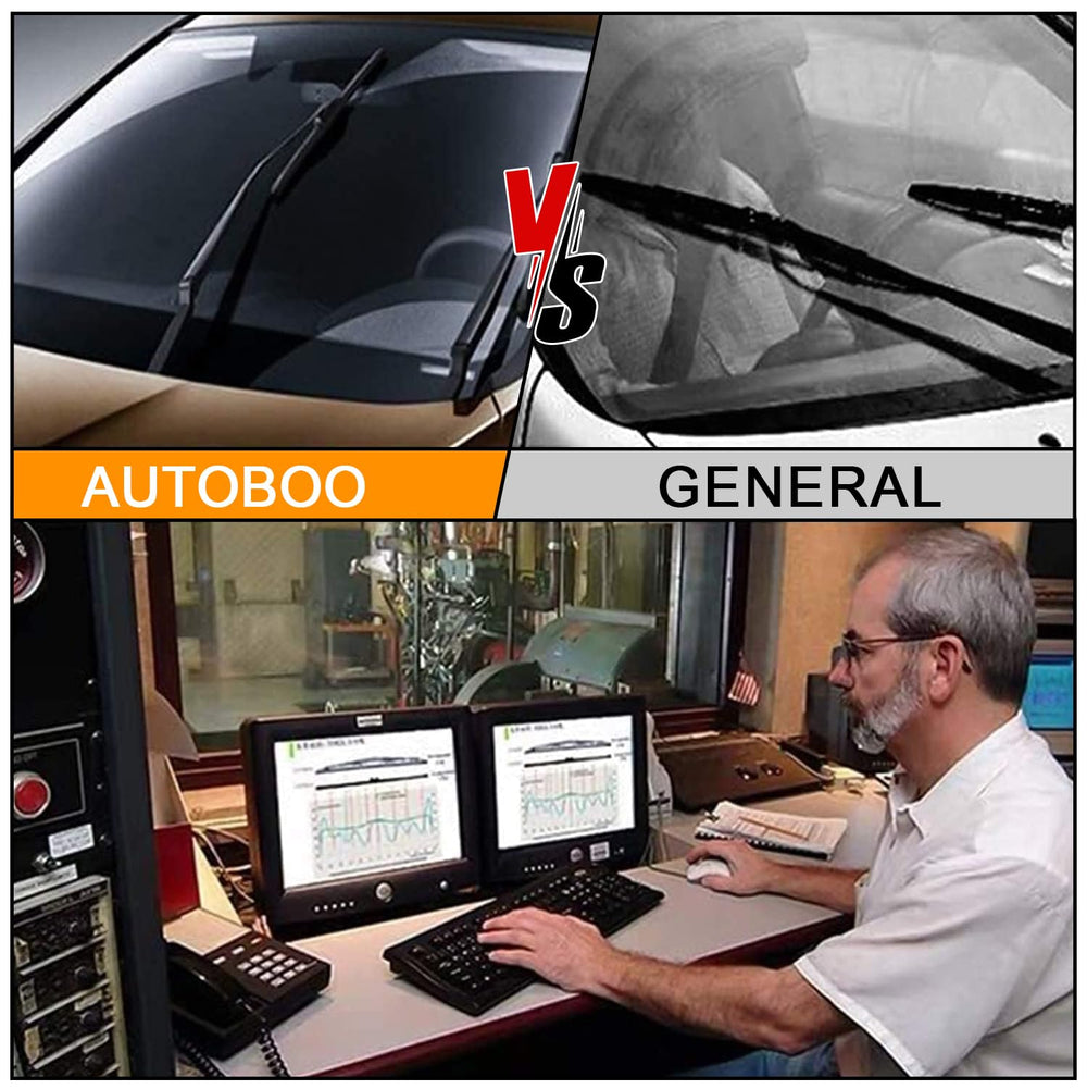 AUTOBOO blade wiping rain during test showing consistent wet-weather clearing benefit