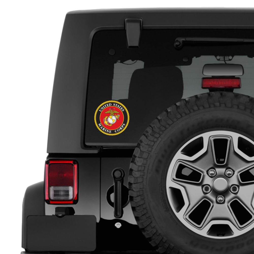 AUTOBOXCLUB USMC license plate frame hologram authenticity sticker closeup benefit: verified officially licensed product