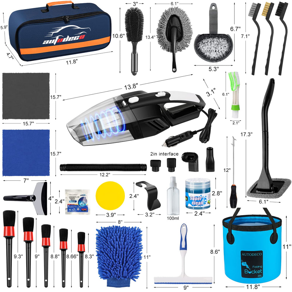 AUTODECO kit used in a clean car interior keeping seats and floors tidy
