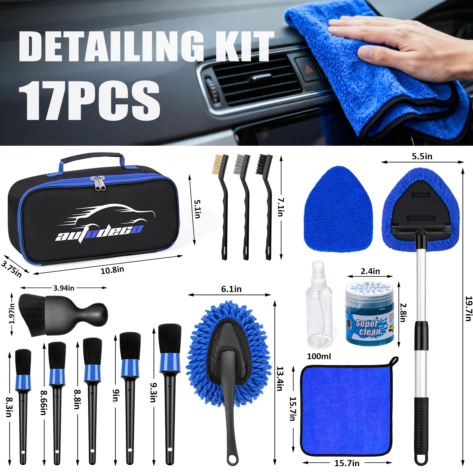AUTODECO durable storage bag holding all tools for easy transport