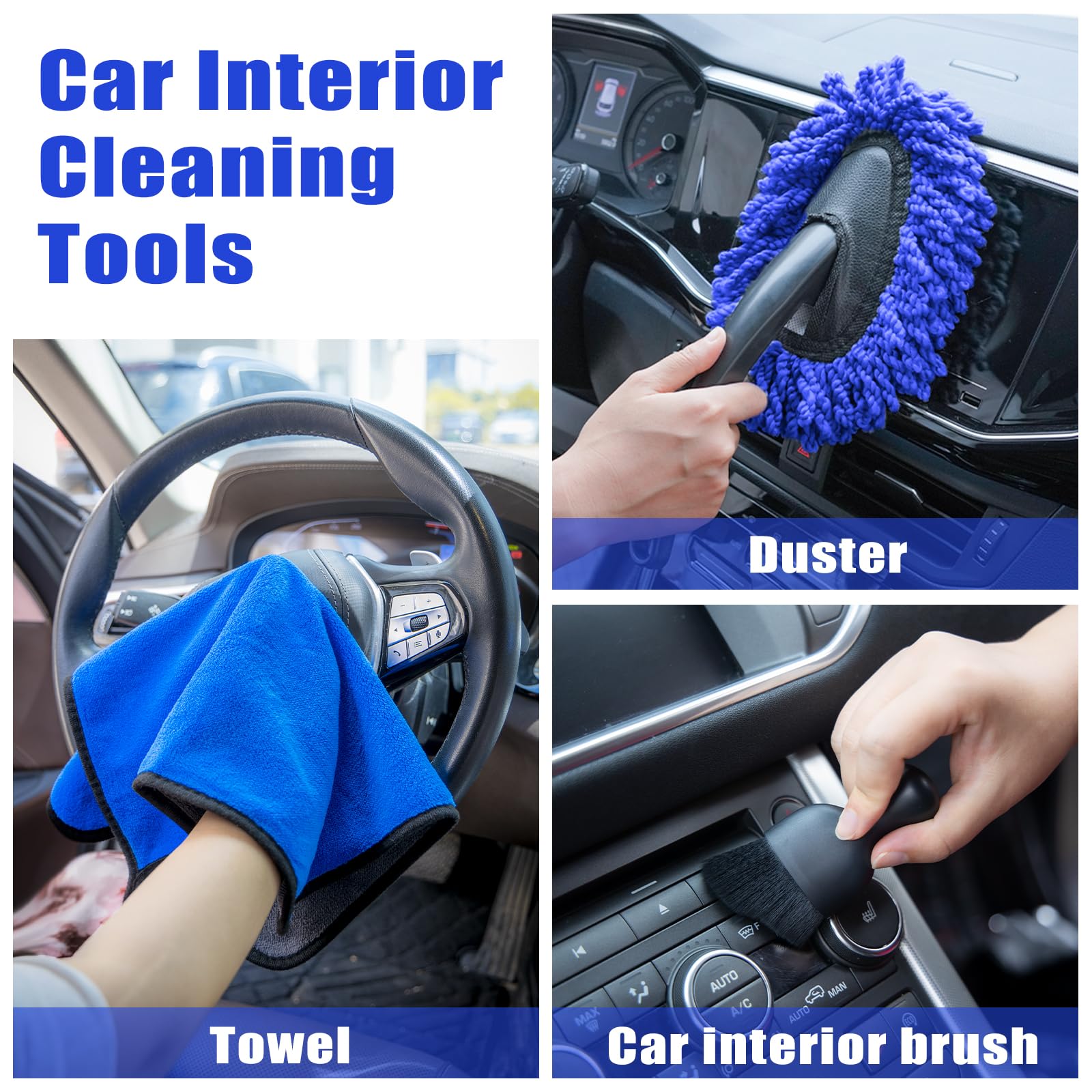 AUTODECO wire brushes tackling stubborn grime on trim and edges