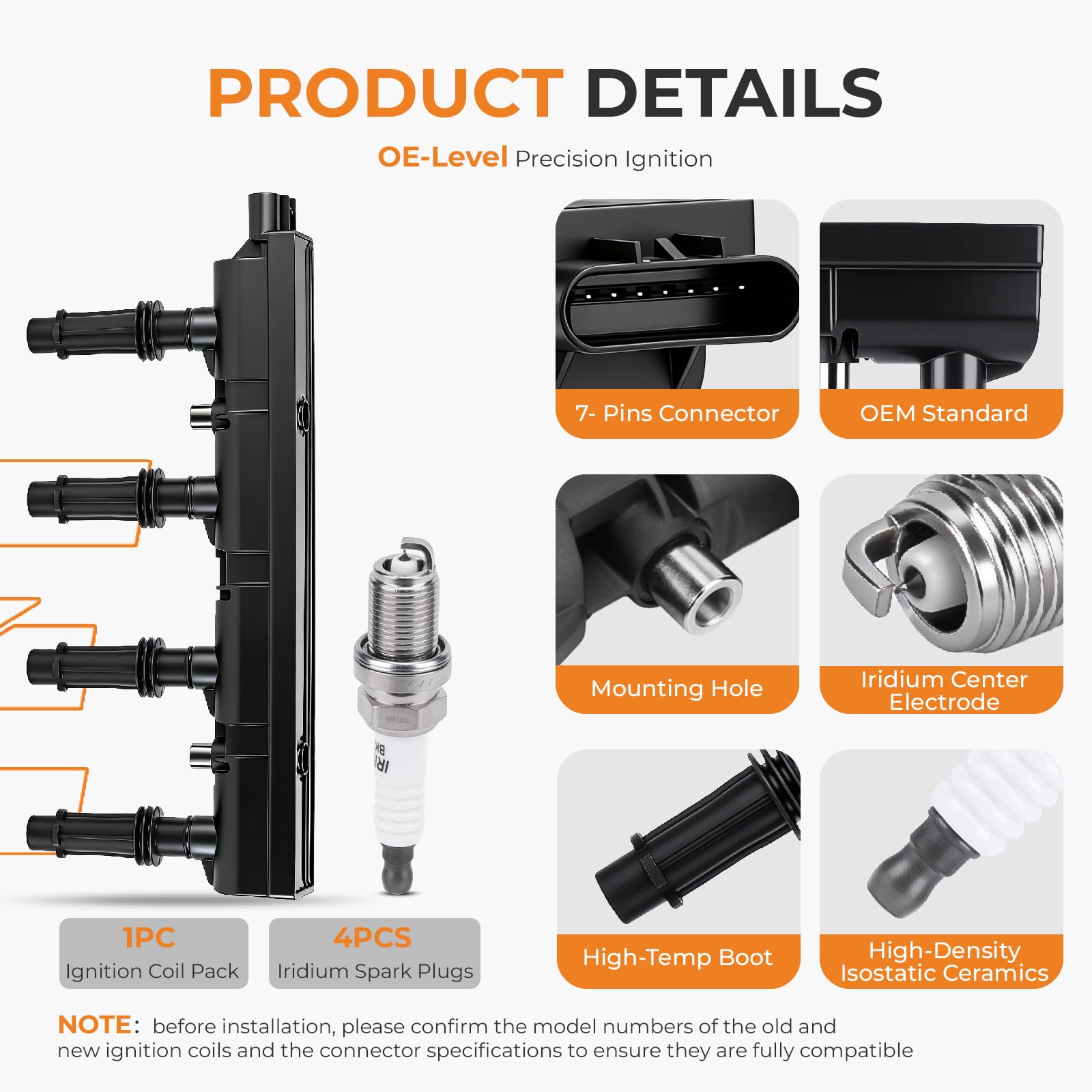 Autoexact coil mounted on engine, demonstrates correct positioning and fit