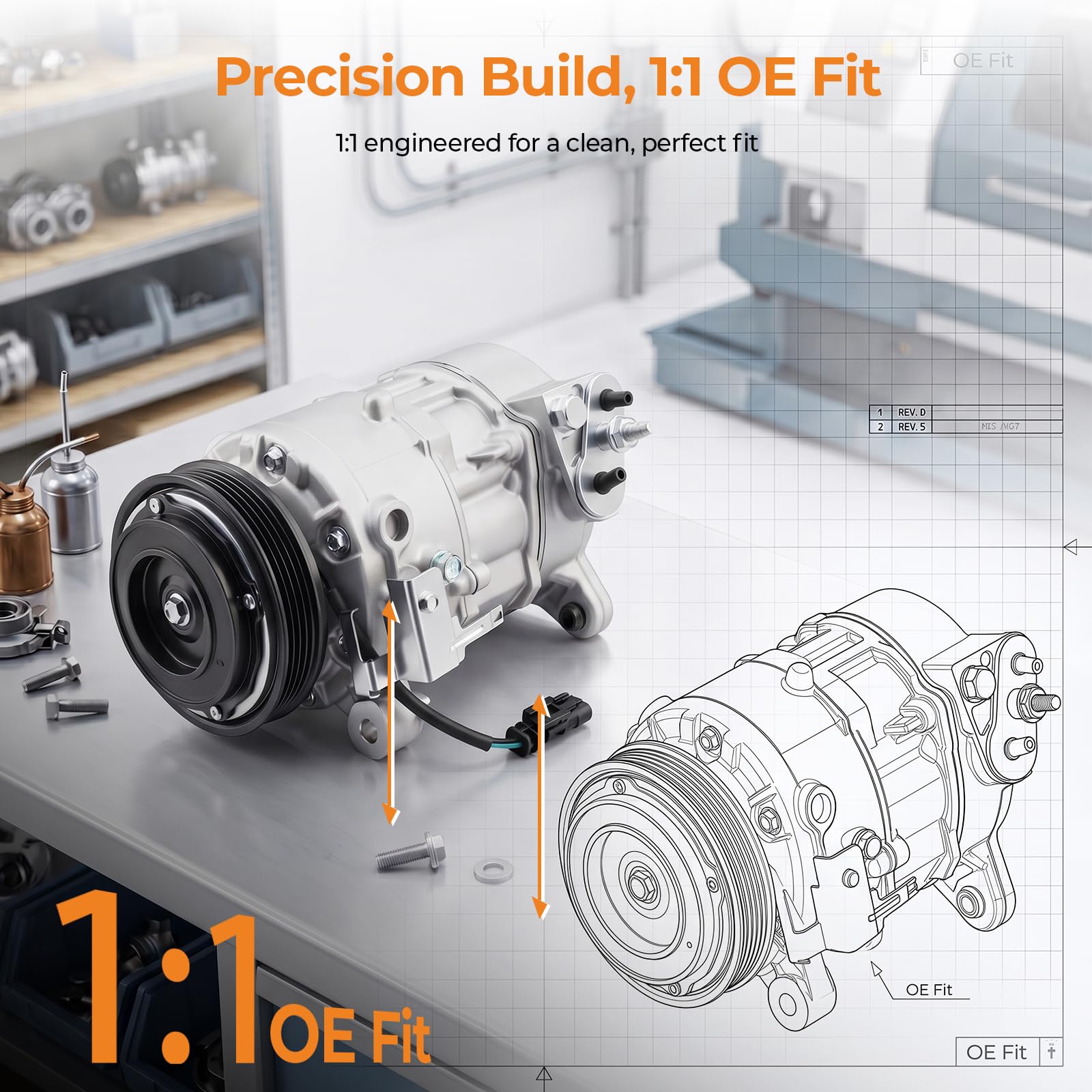 autoexact pulley angle shot illustrating balanced rotation and reduced vibration