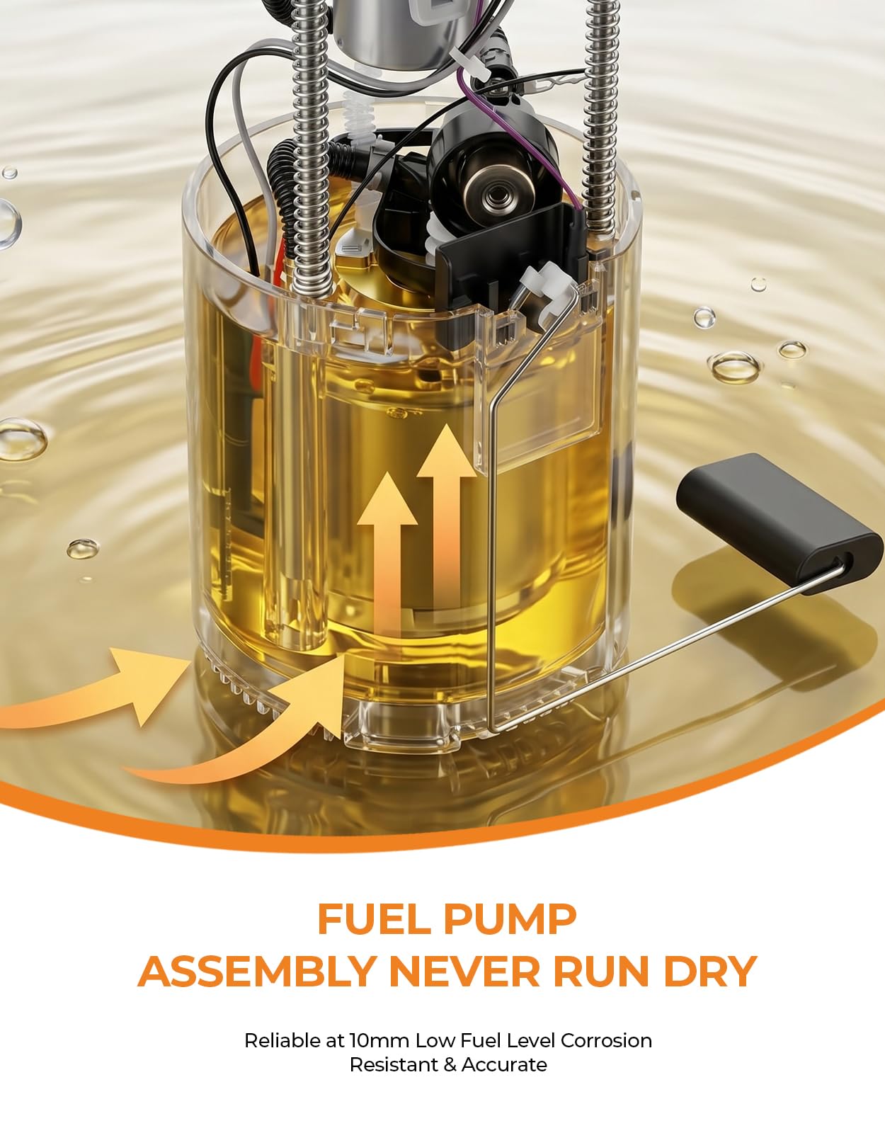 AutoExact installed in fuel tank demonstrating correct fit and seal