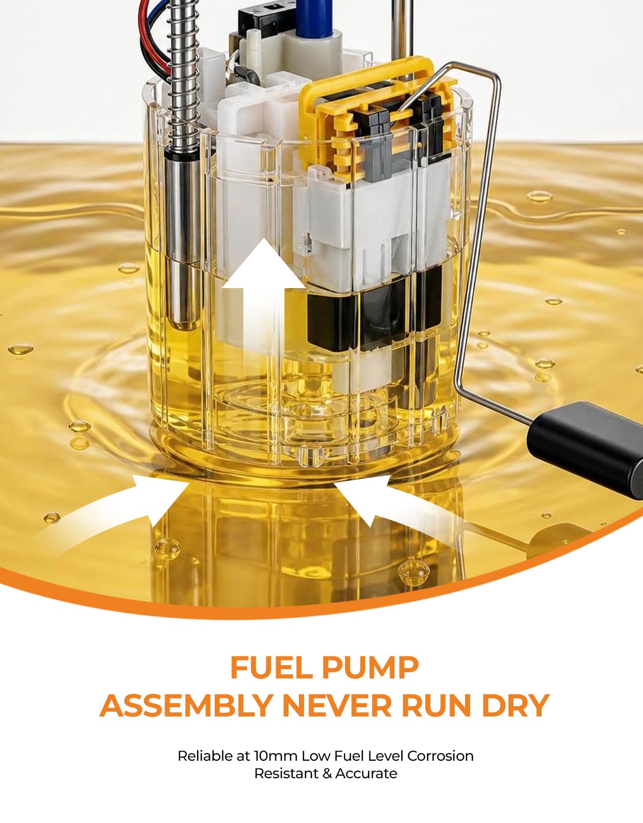 autoexact installed in tank demonstration proving correct mounting and seal