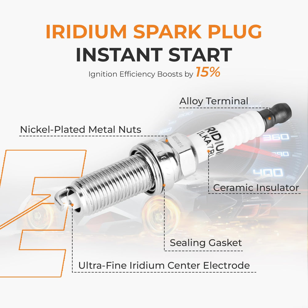 autoexact spark plug electrode detail showing pre-gapped iridium tip