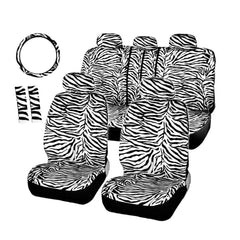 AUTOFAN front seat full view showing zebra pattern and protection