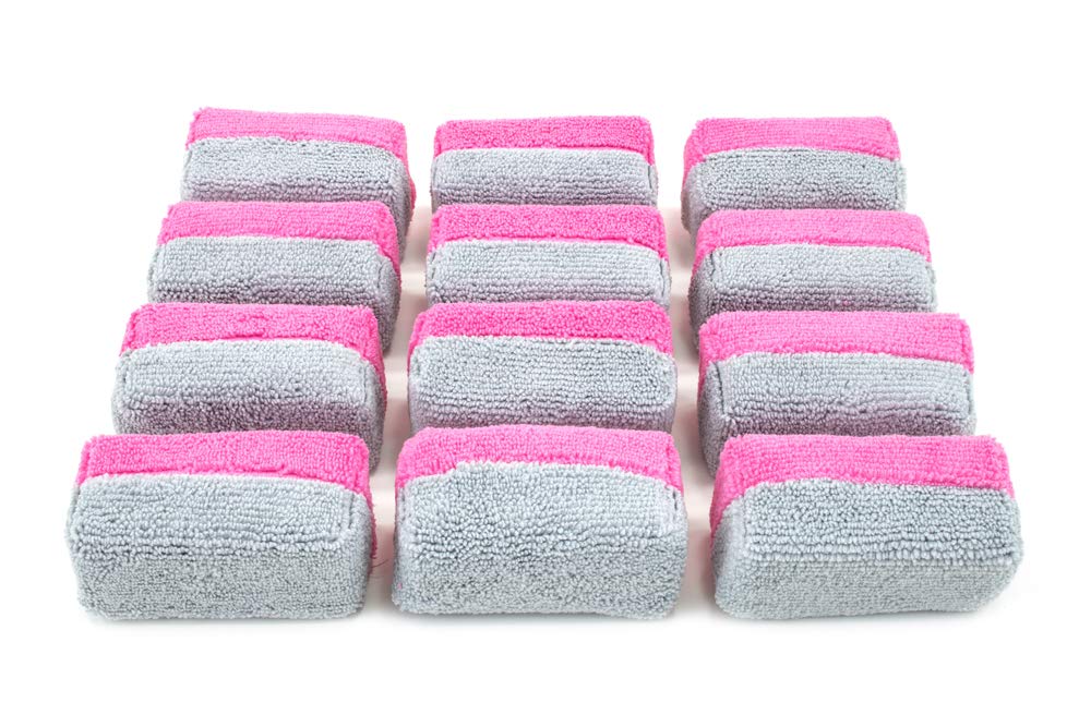 Autofiber mini front packaging showing 12-pack and pink gray pads saving product