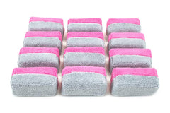 Autofiber mini front packaging showing 12-pack and pink gray pads saving product