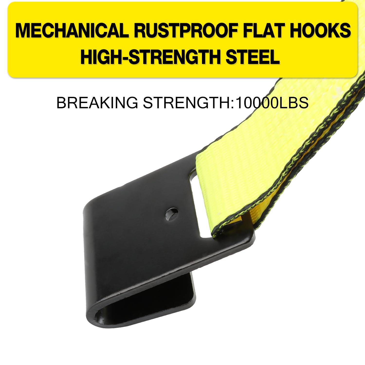 Autofonder straps beside ruler and tire showing 2-inch width and fit for 14-17 inch wheels