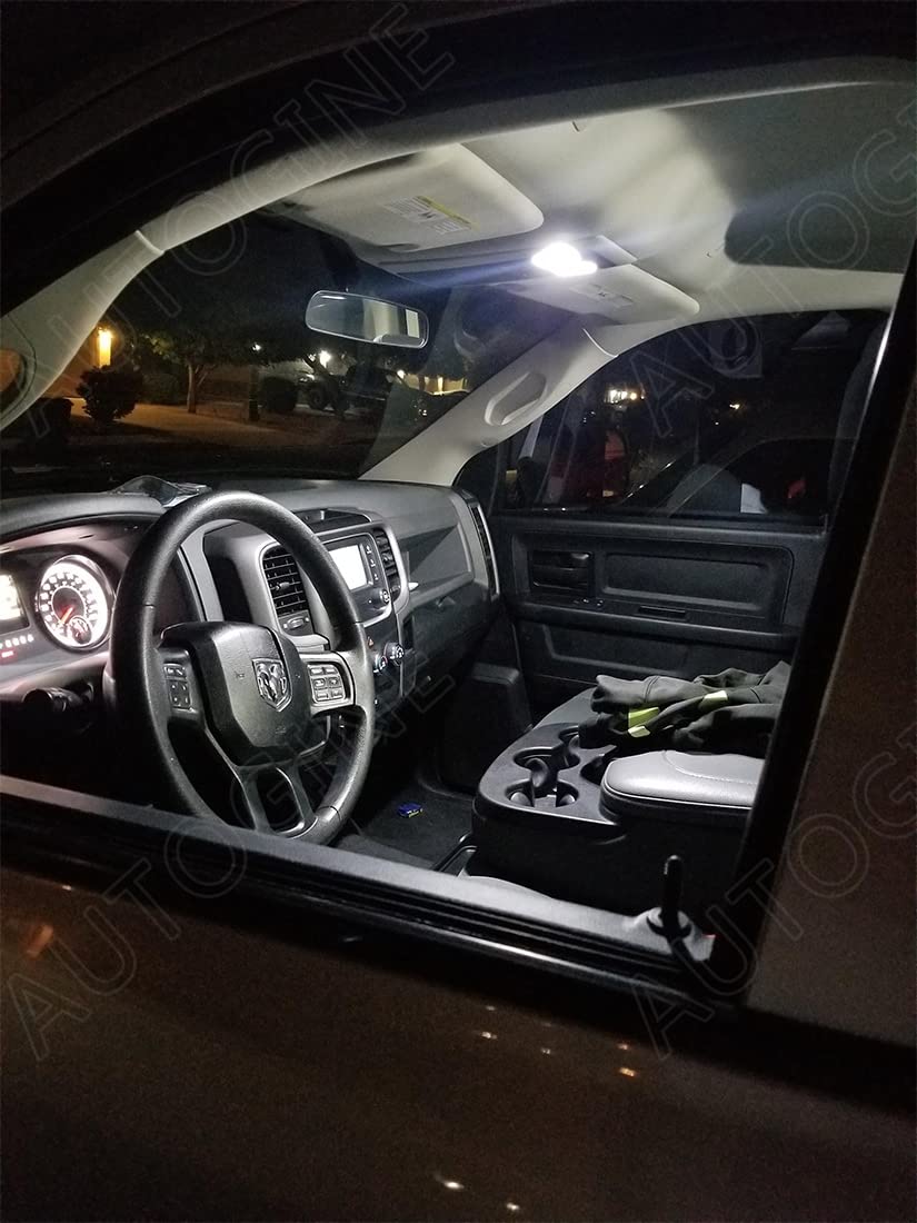 AUTOGINE footwell and glove box LEDs illuminating storage areas clearly