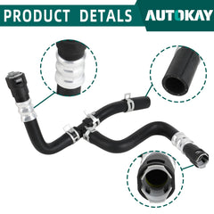 AUTOKAY close-up of hose connection ends highlighting seal surfaces and reliable coolant sealing