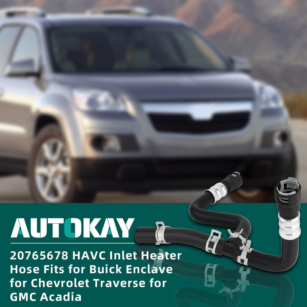 AUTOKAY installed in an engine bay showing correct position and improving HVAC coolant flow