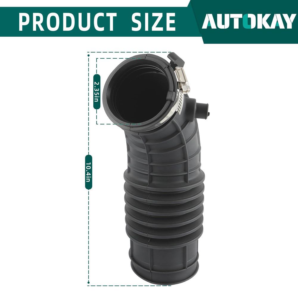 AUTOKAY intake hose installed in a Civic engine bay showing direct fit benefit