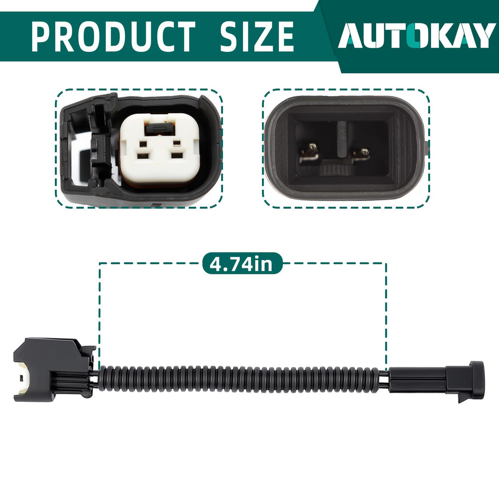 AUTOKAY close-up of Delphi mini connector for secure harness fit