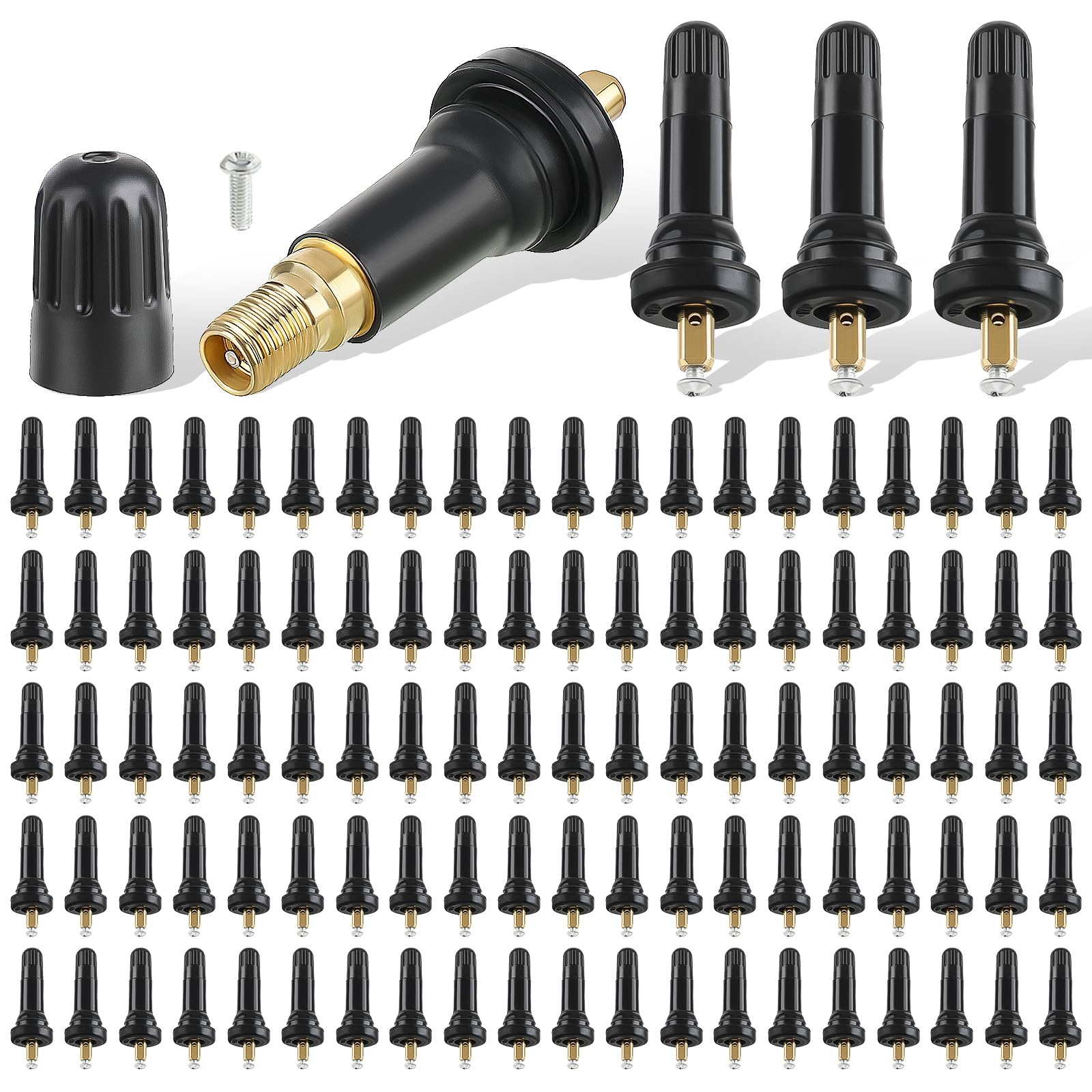 AUTOKAY front view of 100pcs pack showing bulk replacement convenience