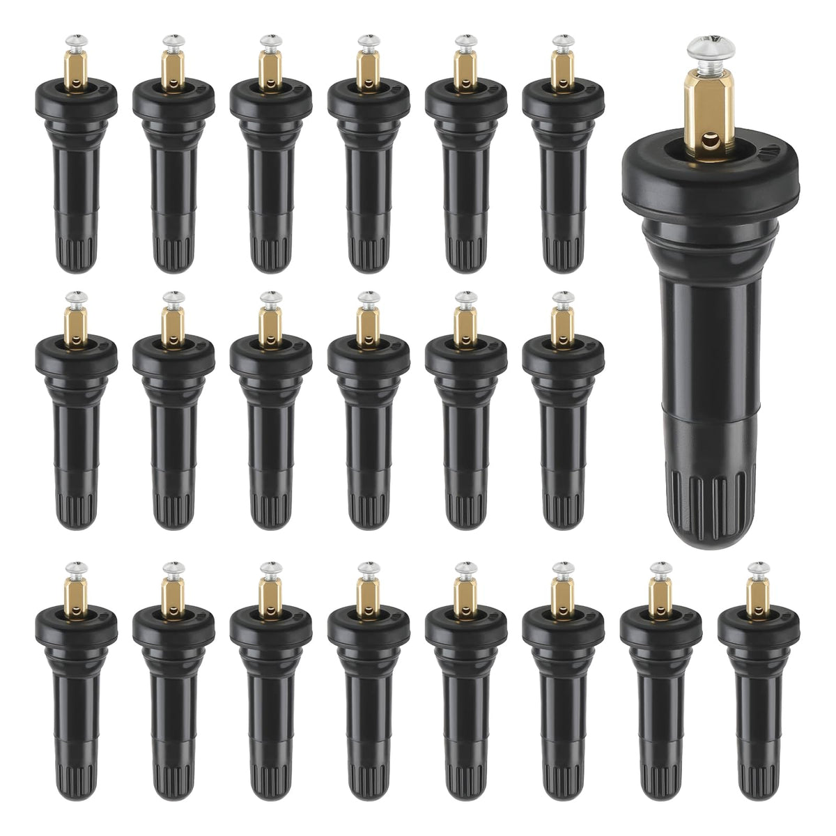 AUTOKAY valve stems front packaging showing kit contents and fit