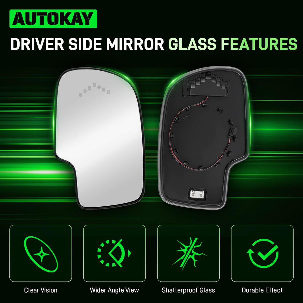 AUTOKAY heated element close-up quickly clears frost and fog