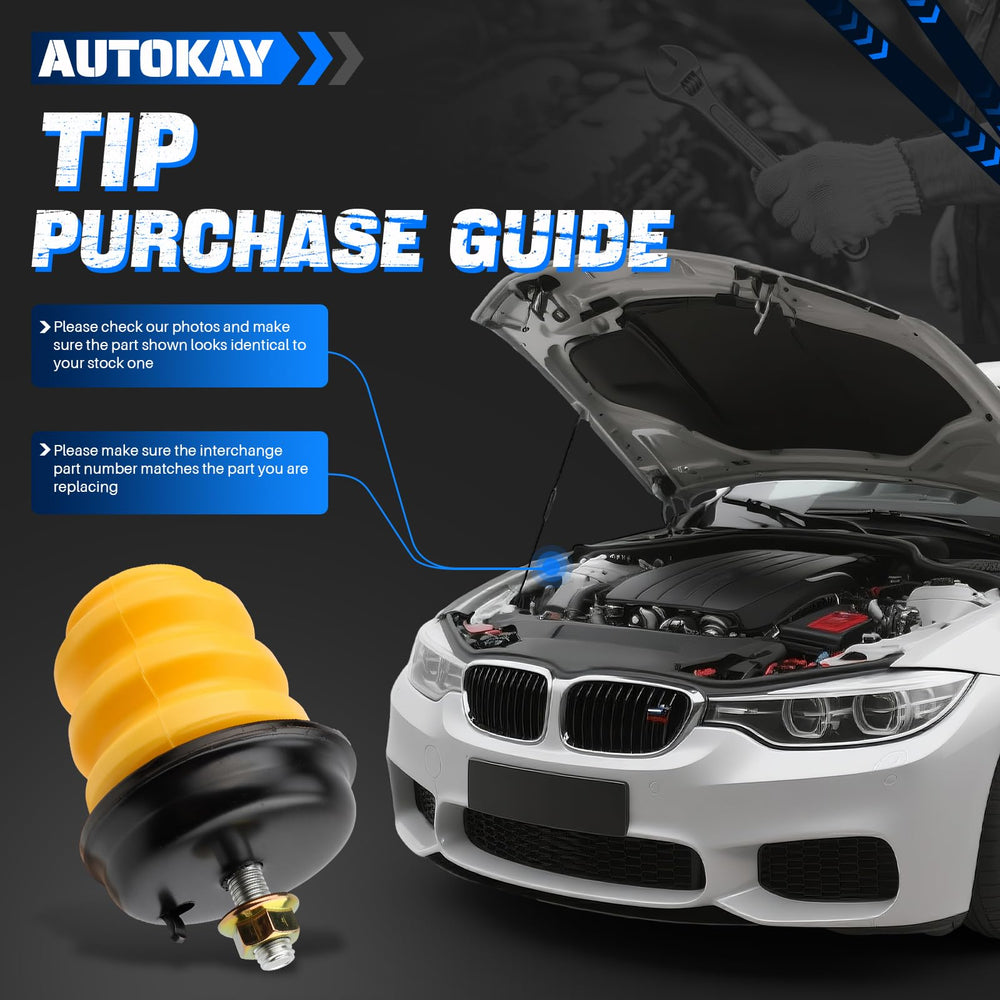 AUTOKAY truck rear suspension with bump stop installed showing improved ride protection