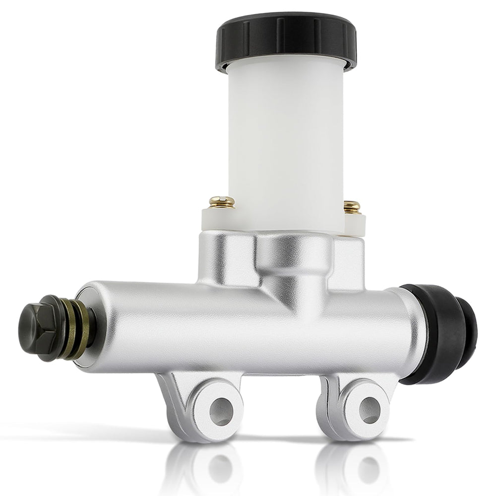 AUTOKAY front view of master cylinder showing mounting face and reservoir benefits fit verification