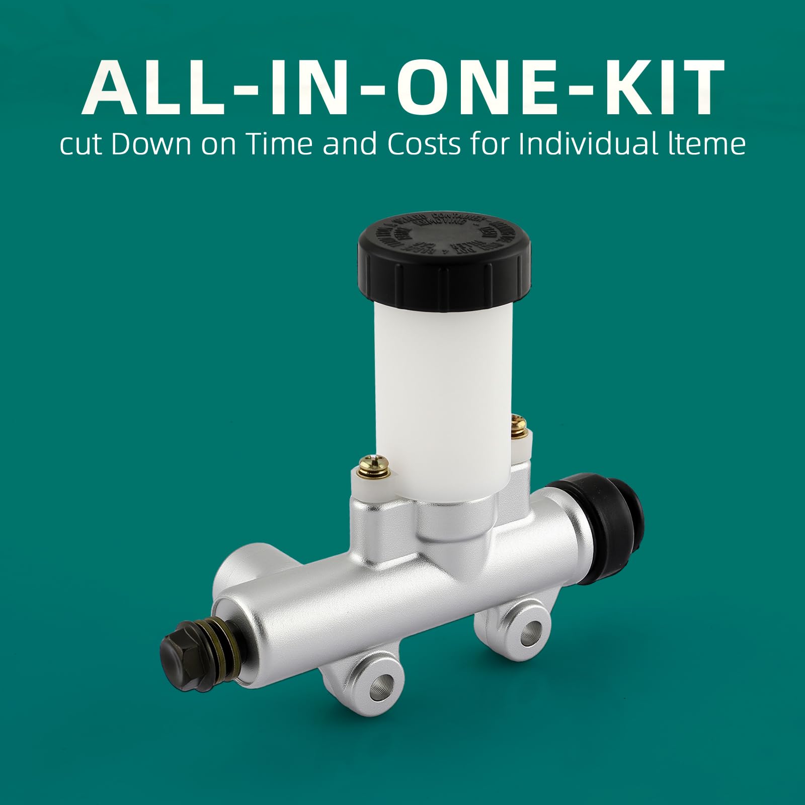 AUTOKAY unit installed on go-kart rear brake line showing ready-to-use brake assembly
