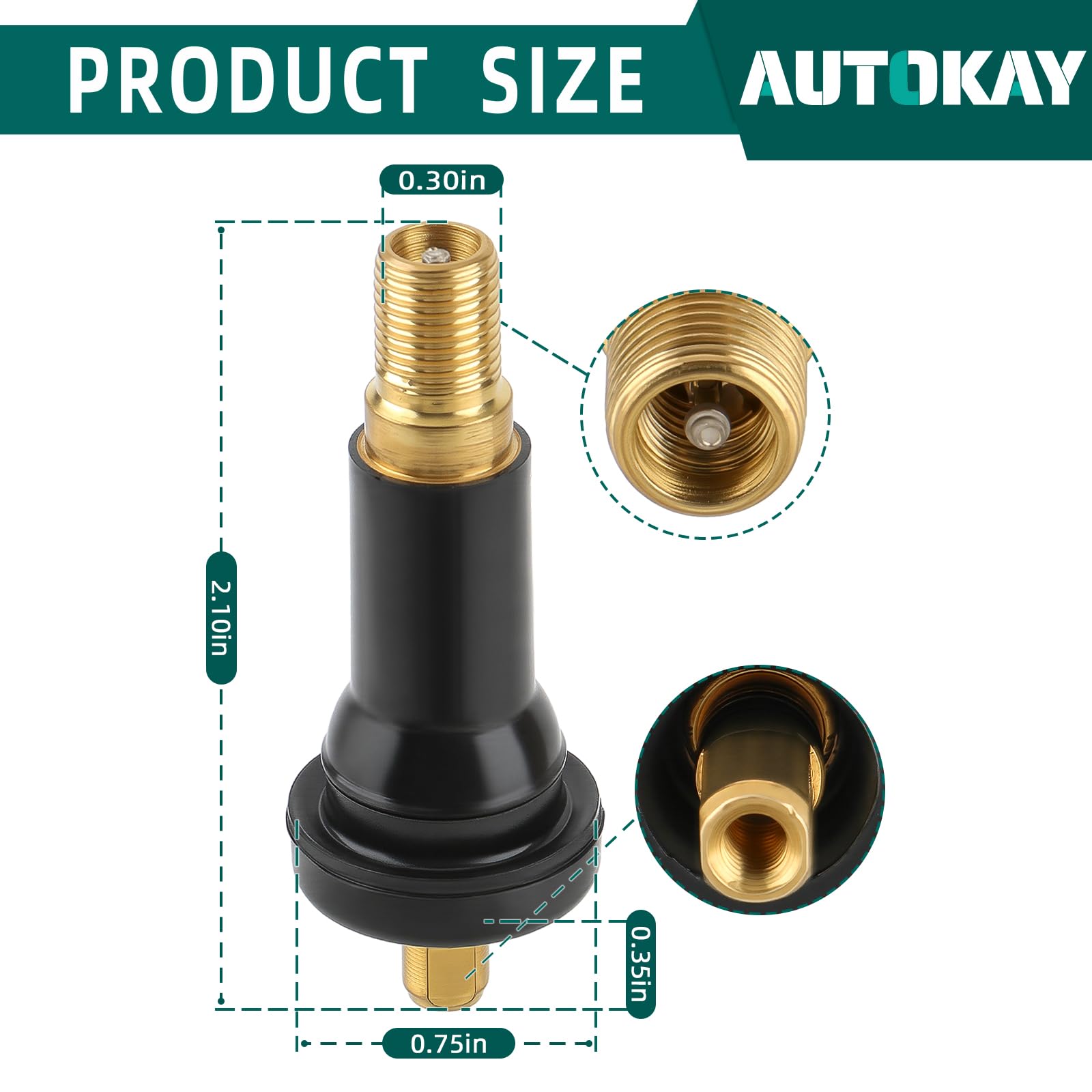 AUTOKAY mounting screw and cap detail for secure sensor attachment