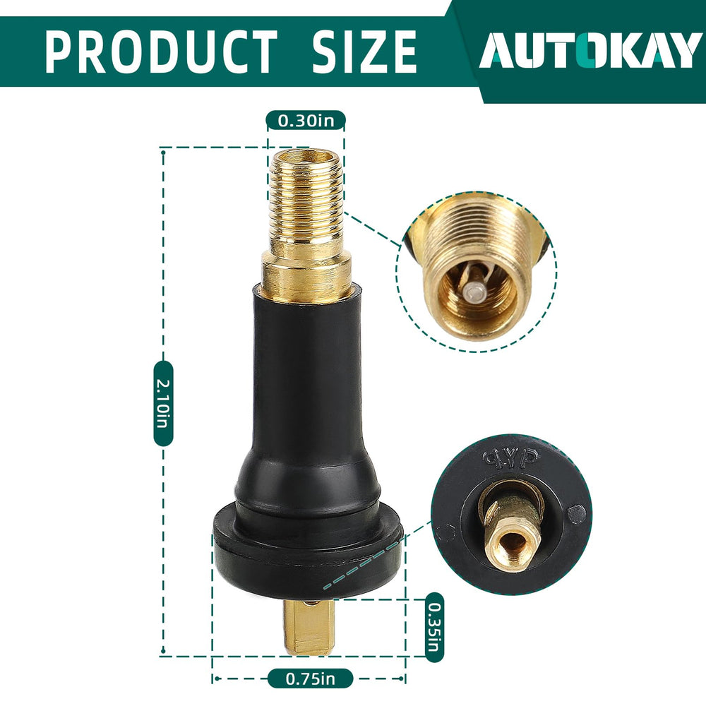 AUTOKAY valve stem pressed into sensor housing showing proper fit