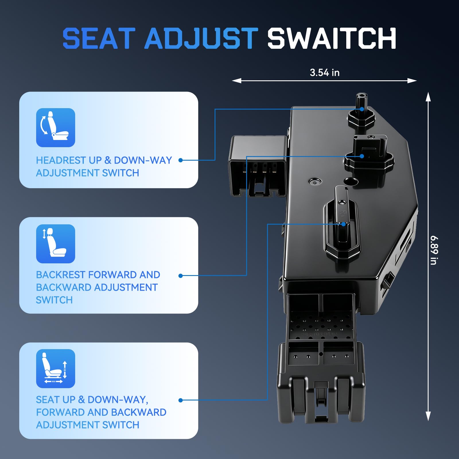 AUTOKAY switch side profile detail highlighting build quality and durable finish