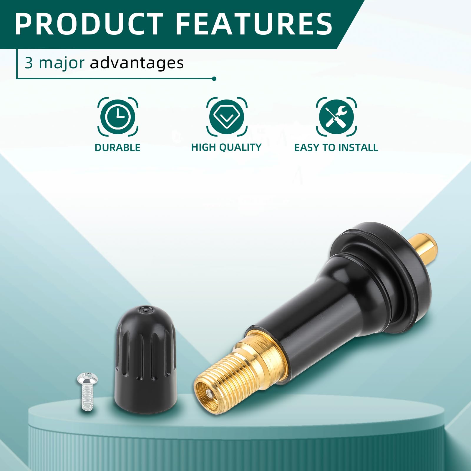 AUTOKAY valve stem installed during tire service for efficient swap