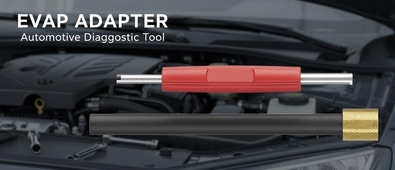 AutoLine Pro cone adapter seated in exhaust opening showing tight fit and effective diagnostics benefit