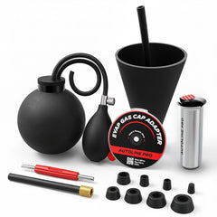 AutoLine Pro kit front view showing all included adapters for quick identification and benefits