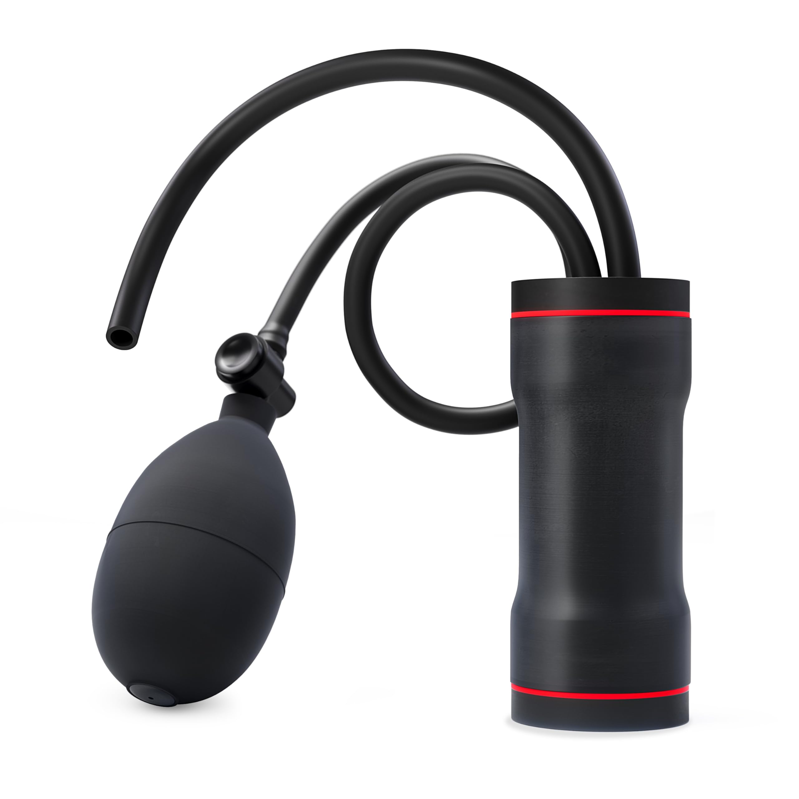 AutoLine Pro front view showing full bladder adapter and pump, highlighting durability