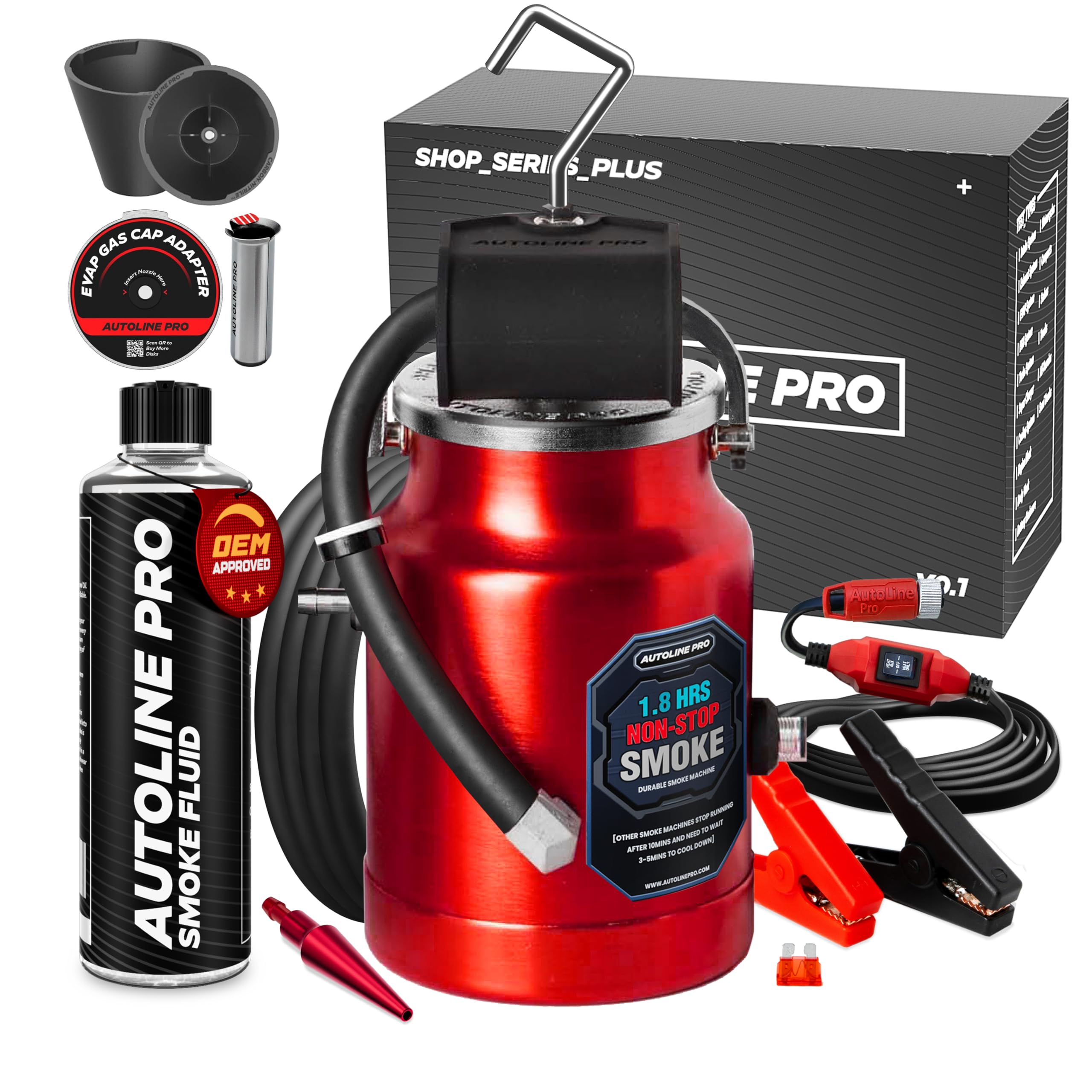Autoline Pro front view showing durable metal body and portability benefit