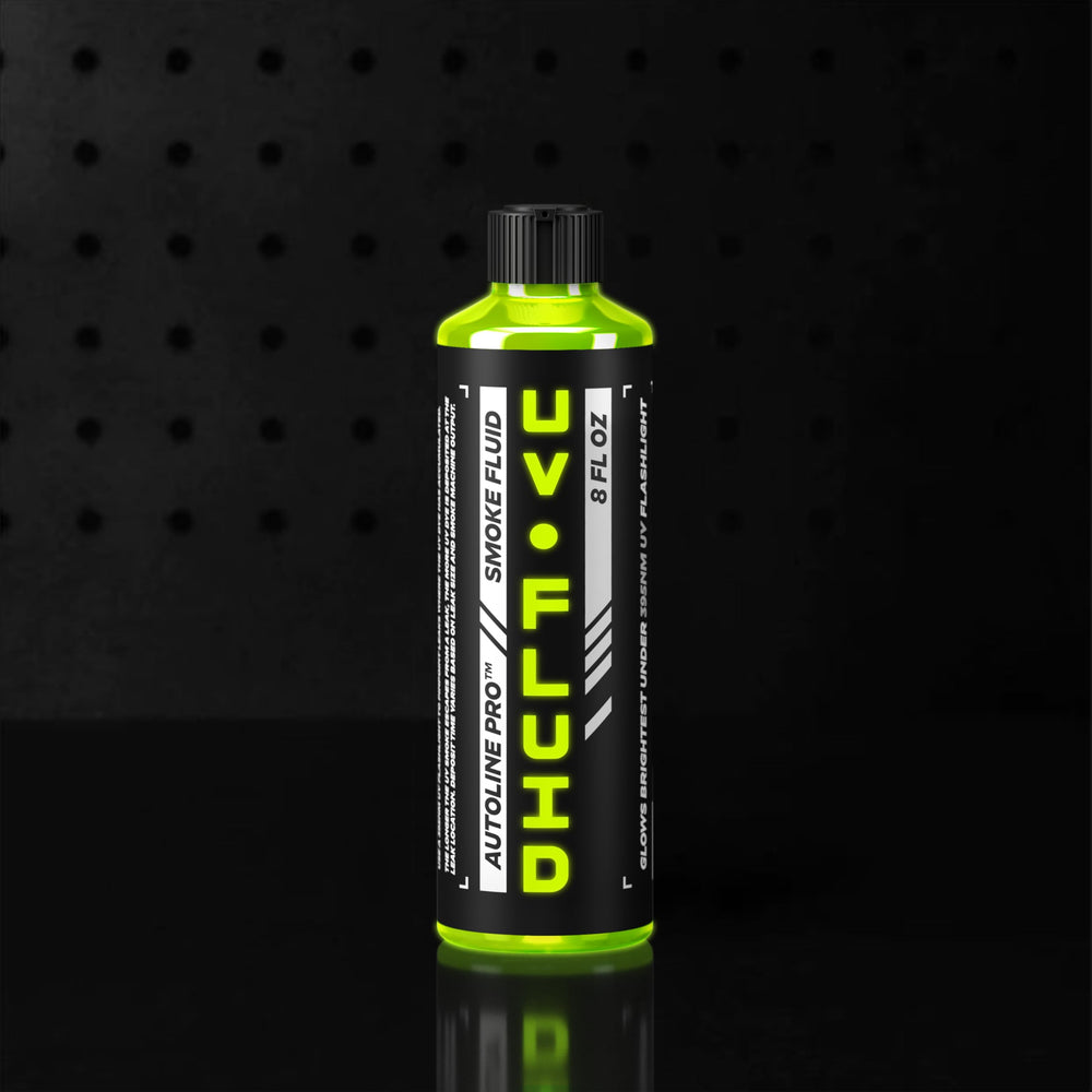 AutoLine Pro bottle next to ruler showing size and capacity advantage