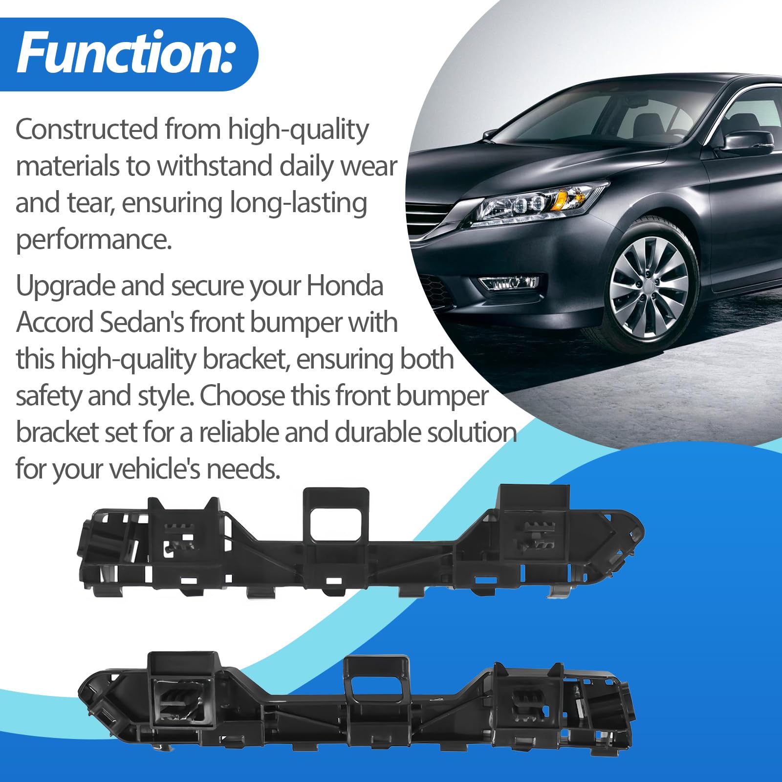 Automkt bracket installed on Accord demonstrating easy plug-and-play benefit