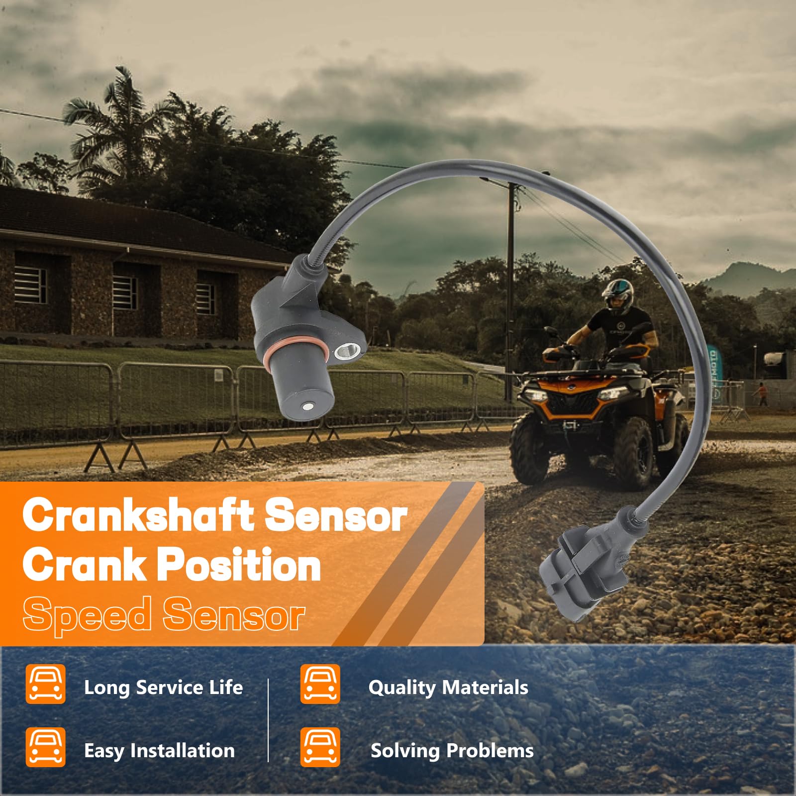 Automost sensor tip detail highlighting sensing face for accurate crank signals