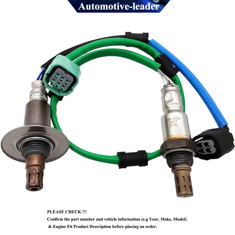 Automotive-leader downstream sensor close-up showing threads and corrosion-resistant finish