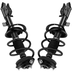 AUTOMUTO front strut assembly pair in packaging showing ready-to-install benefit
