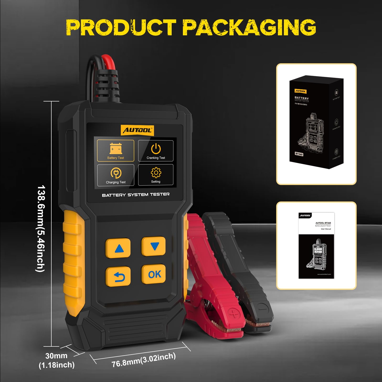 AUTOOL BT360 on garage workbench showing professional workshop use