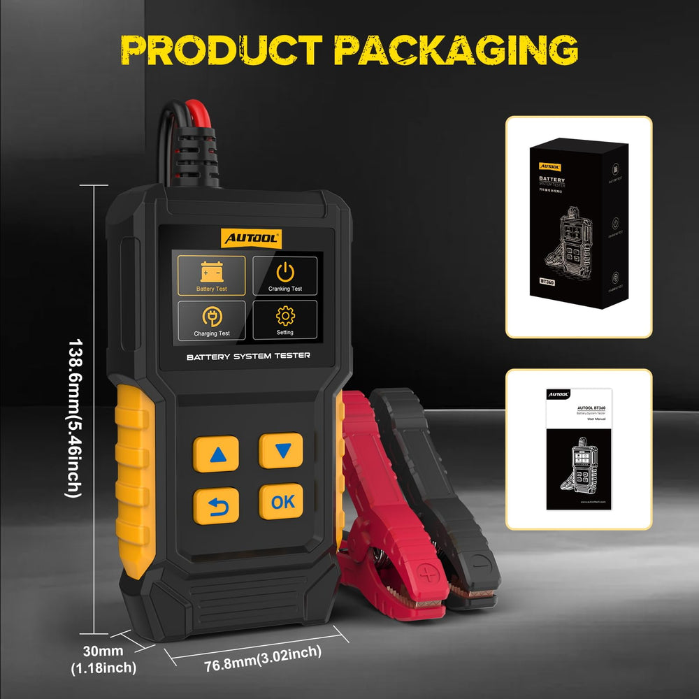 AUTOOL BT360 on garage workbench showing professional workshop use