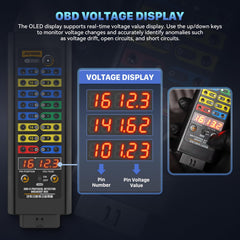 AUTOOL close-up of LED indicators highlighting power and ground status benefits