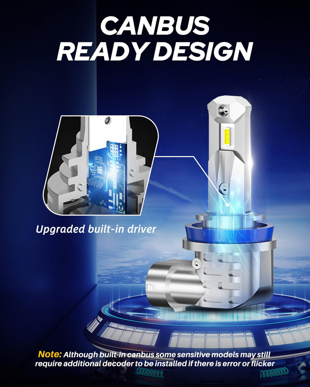 AUTOONE side profile showing compact base for tight factory housings